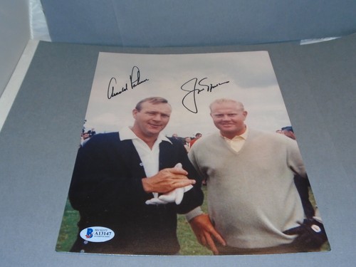 Arnold Palmer & Jack Nicklaus signed Golf 8x10 Foto handsigniert Beckett LOA 1A - Bild 1 von 12