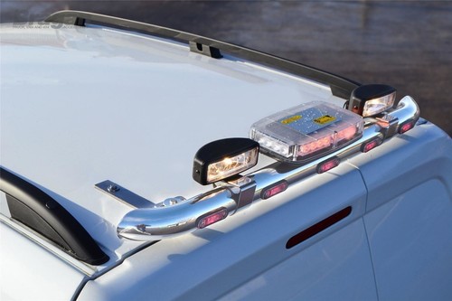 Hintere Dachträger + Leuchtfeuer + Flecken + 3 Funktions-LEDs für Fiat Fullback 2016 - 2019 - Bild 11 von 12