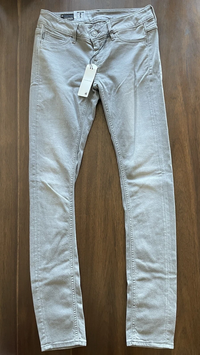 G Star Raw Dexter Slinky Super Skinny Fit Women Jeans Granite