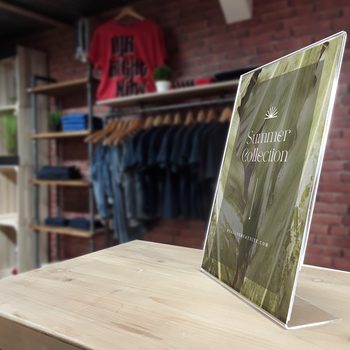 A4, A5 & DL Acrylic Poster Holders Counter Sign Display SINGLE SIDED (SU2/3/4) - Picture 17 of 19