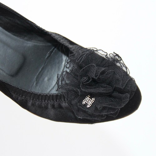 Chanel Camiellia Ballet Flat Vintage Slip On - Picture 7 of 14