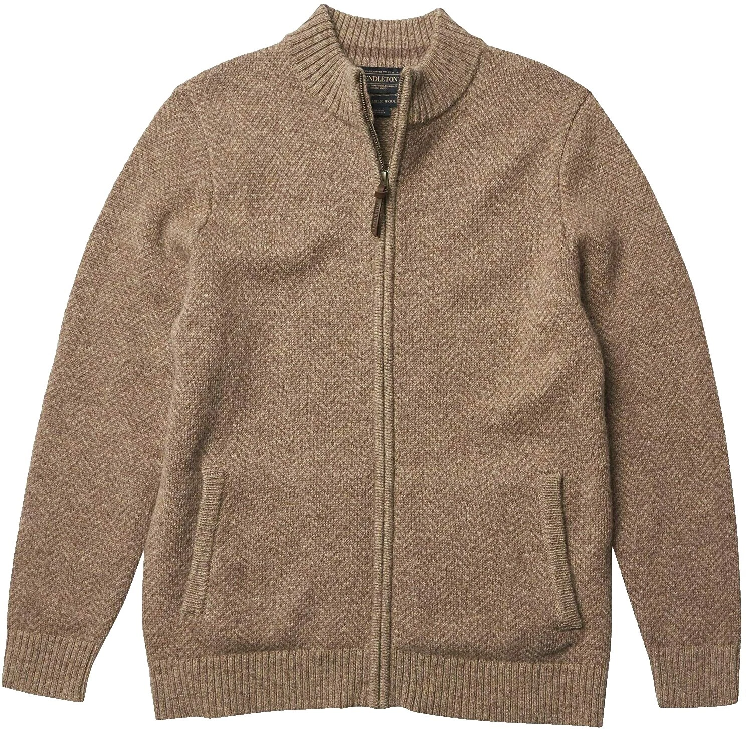 Suéteres de lã marrom Pendleton para Homens