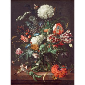 Jan Davidsz De Heem Vase Of Flowers Large Canvas Art Print Ebay