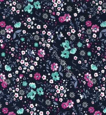 4 Meter Ditsy Floral 100% Baumwolle Stoff | Kleidung Basteln Quilten Rose & Hubble