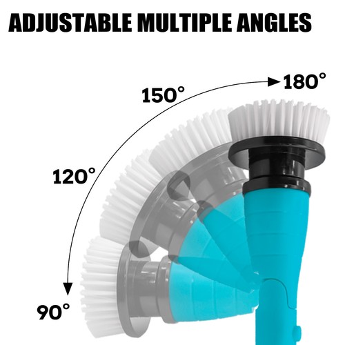 Turbo Scrub Elektrische Akku-Reinigungsbürste Spin Reinigung Für Makita 18v - Bild 3 von 11