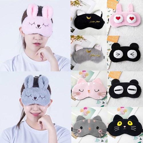 Children Kids Sleeping Eye Mask Casual Travel Sleep Women Blindfold Blackout ღ - Picture 4 of 46