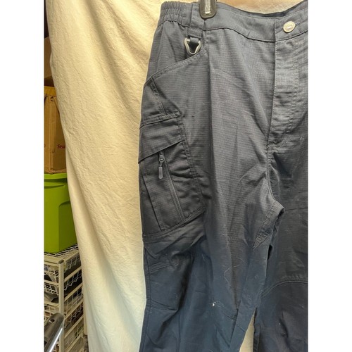 Pantaloni cargo tattici abbigliamento da lavoro outdoor escursionismo utility blu navy taglia 38 - Foto 3 di 11