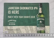 Jameson Irish Whiskey Caskmates Store Bar Advertising Counter Mat Ad Sign NEW