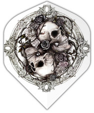 ALCHEMY Black Skulls Standard Flights - 100 Micron - 5 sets 15 flights tracked