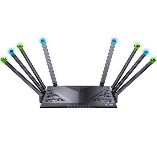 AX6000 WiFi 6 Router 802.11ax Wireless Gigabit Router 2.5G WAN OpenVPN WireGuard