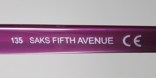 SAKS FIVE AVENUE 271 VIOLETT SCHATTIERT ZEITGENÖSSISCHE FREIZEIT BRILLE FÜR UNTERWEGS - Bild 7 von 10