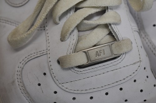 Nike Shoes Mens Size 14 Air Force 1 Athletic Sneakers White Leather Shoes - 第 8/11 張圖片