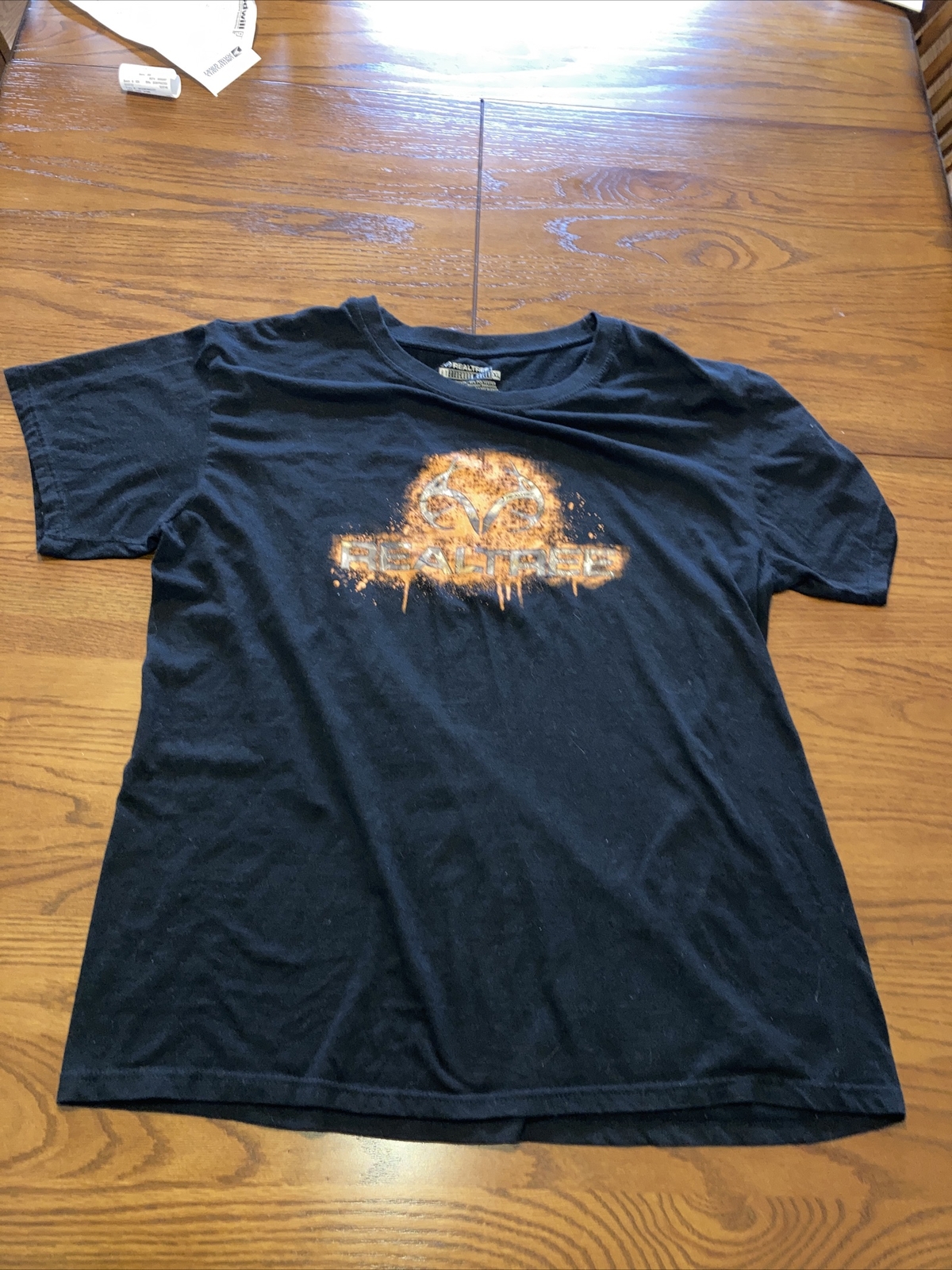 Real Tree Outfitters Men’s Tshirt Size XL Staghorn Creek Black And