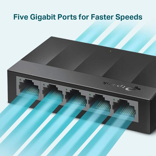 TP-Link LiteWave 5-Port Desktop Gigabit Ethernet Switch, 5× 10/100/1000Mbps RJ45 - Picture 3 of 12