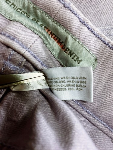 Chico's Platinum Denim Womens Jeans Size 1.5 Lavender Mid-Rise 5 Pockets - Picture 7 of 7