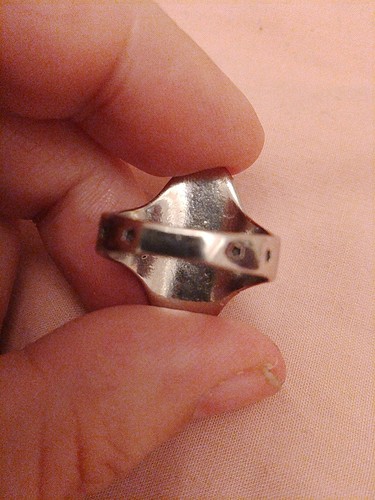 Two Magic Hands And Stars And Moons With Cabachon Plastic Dome UK P+1/2 USA 7.75 - Picture 3 of 4