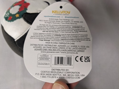 Squishmallows Luna Babbo Natale Pinguino Peluche Ornamento KellyToy Decorazione Natalizia 4" - Foto 10 di 10