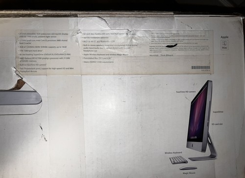 Apple iMac 27" 2011 AMD RADEON HD 5770M (UPGRADED) - Picture 1 of 6