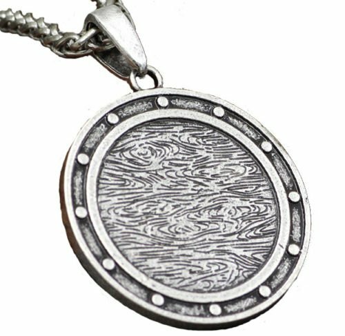 Herren Wikinger Pirat Kompass Anhänger Halskette Amulett Vegvisir Odin Stahlkette - Bild 2 von 5