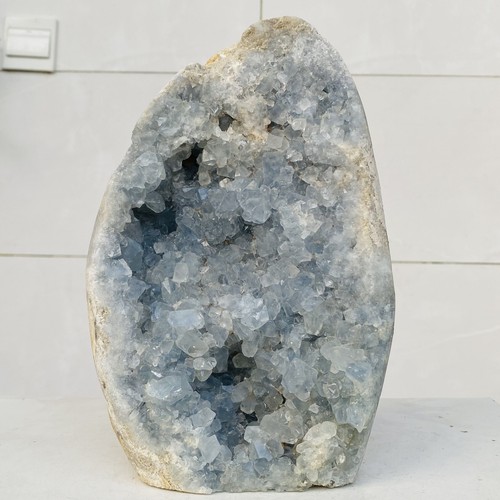 Top Natural blue crystal cave quartz crystal cave mineral specimens 4280g