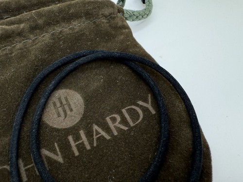 Bracciale John Hardy Oro 18k Velluto Nero Classico Catena Toggle - Foto 4 di 8