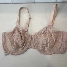 Wacoal Bra 36D Vivid Encounter Lace Unlined Underwire 855295 J-Hook Convertible