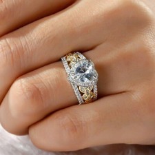 3Ct Heart Shaped Diamond Solitaire Halo Engagement Ring 14K White Gold Finish