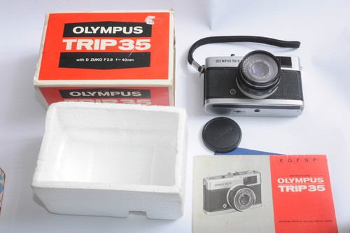 Olympus Trip 35 Compact Film Camera - Complete Boxed Set