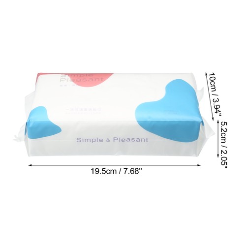 Pack of 70pcs Disposable Face Towel Tissue Wet and Dry White 7.87"x7.87" - Picture 4 of 7