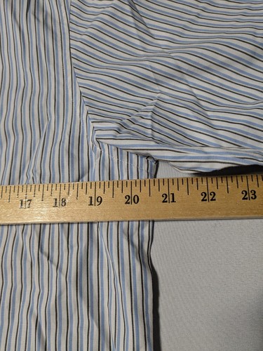 DOCKERS Men Small Blue Gray Striped Cotton Blend THE NO WRINKLE SHIRT NEW - Bild 10 von 15