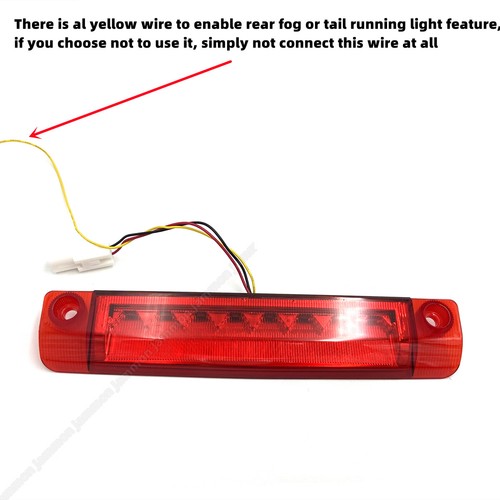 Lente 3D LED roja tercera luz de freno asiria para Toyota Prius Sienna Highlander - Imagen 3 de 11