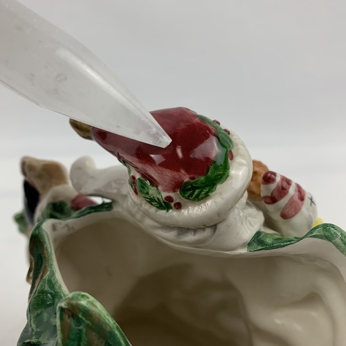 Vtg Fitz and Floyd Omnibus Old World Santa Toys Evergreen Figural Creamer 1994 - Picture 7 of 7