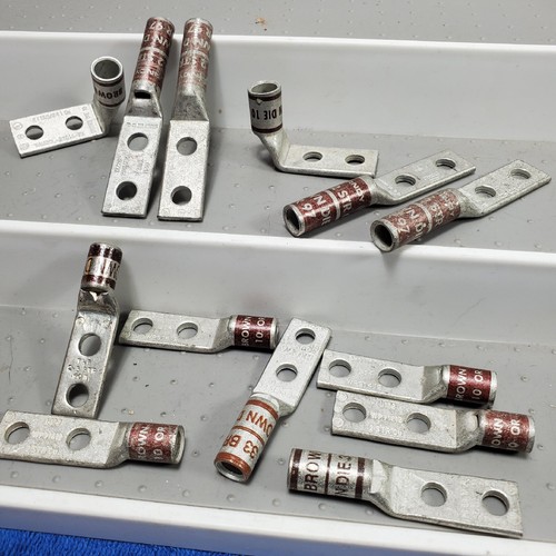 Braune Kompressionsstollen #2 Str 2-Loch 1/4" Bolzen 13 Stück Br 33 10 97 Konvolut - Bild 2 von 6