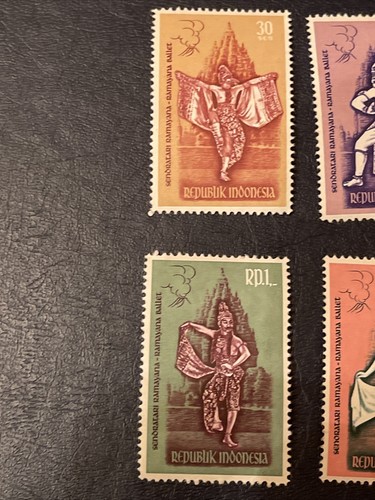 Indonesia 544-549,MH,Scenes from Ramayana Ballet,6 Pcs Stamps,1962. - Picture 3 of 11