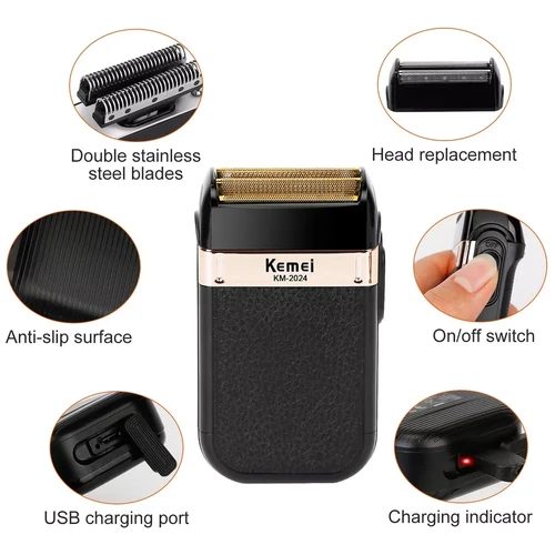 US Men's Electric Shaver Trimmer Razor Rechargeable Hair Beard Shaving Machine - Picture 8 of 15