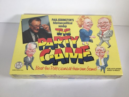 Paul Eddington's The Party Game Political Board Game  1989  New and Part Sealed - Picture 1 of 11