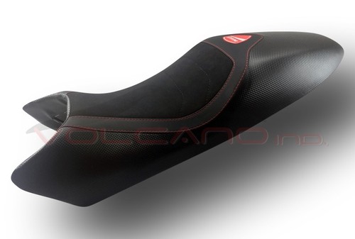 Funda Asiento Ducati Monster 1994-2007 Diseño Sella Volcano Antideslizante Negro Logo D - Imagen 1 de 3
