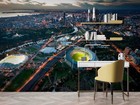 3D Sky Night Overhead Cityscape Wallpaper Wall Murals Removable Wallpaper
