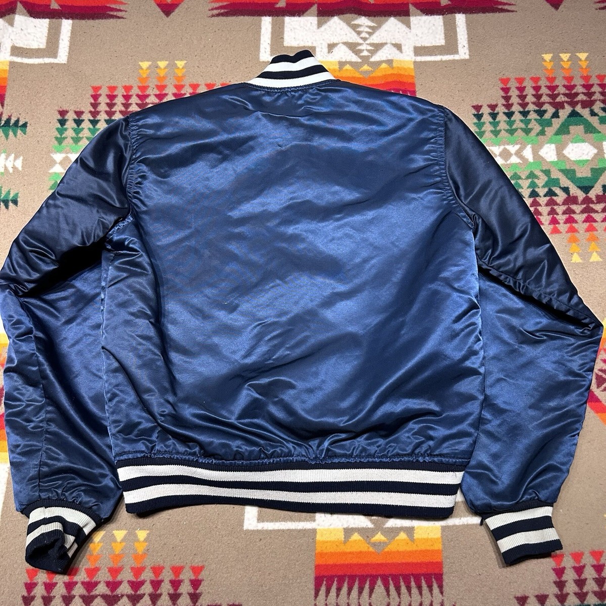 Vintage 90s Starter New York Yankees Satin Bomber Jacket