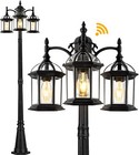 Vianis 82.9" H Dusk to Dawn Lamp Posts Outdoor Lighting with Outlet