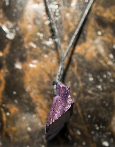 Sugilite gemstone pendant Crystal Necklace - Picture 10 of 10