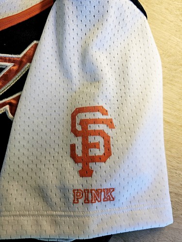 Victoria's Secret Pink SF Giants Womens Med Button Up Jersey 5th & Ocean MLB New - Picture 12 of 13