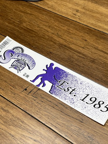 Vintage Sacramento Kings Bumper Sticker Official NBA Basketball Trench  11” JD - Picture 1 of 7