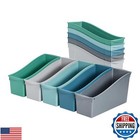 ECR4Kids Linking Book Bin, Interlocking Storage, Contemporary, 10-Piece