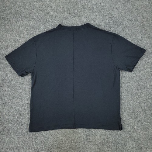 Rag & Bone Shirt Women Small Black Knit Crew Neck Short Sleeve Patch Logo Adult - Picture 9 of 14