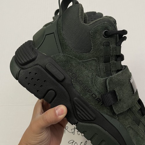 Mens Size 9 | Polo Sport Ralph Lauren Forest Green High Top Sneakers PS100SKHTL - Picture 11 of 14