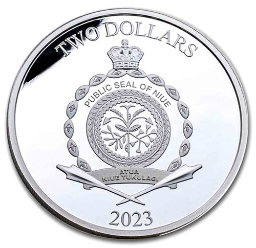 2023 Niue S$2 Fast & Furious 1970 Dodge Charger Quarter Mile FR NGC PF70 UC OGP - Picture 4 of 8
