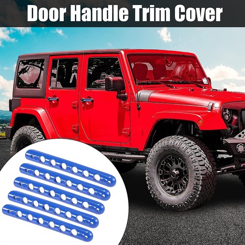 5pcs Door Grab Handle Trim Cover for Jeep Wrangler JK Unlimited 4 Door 2007-2018 - Picture 28 of 43