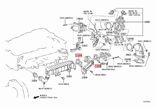 Genuine Toyota Prado 150 Series KDJ 1KD 3.0 Diesel EGR Valve Gasket - Picture 10 of 20