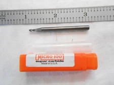 NEW MICRO 100 USA 2MM CUT DIA. X 5MM LOC X 50MM OAL 4FL CC CARBIDE SQ ENDMILL